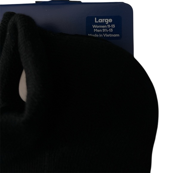 New - Unisex Bombas Core Classic Black Ankle  Socks Size L - Picture 3 of 4